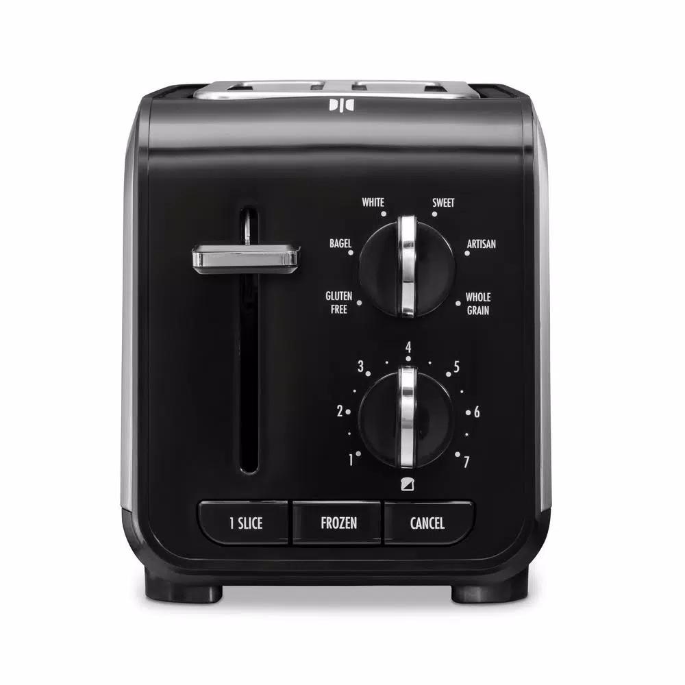 Hamilton Beach Expert-Toast 2-Slice Toaster, 900W, Black and Stainless Steel with Wide Slots