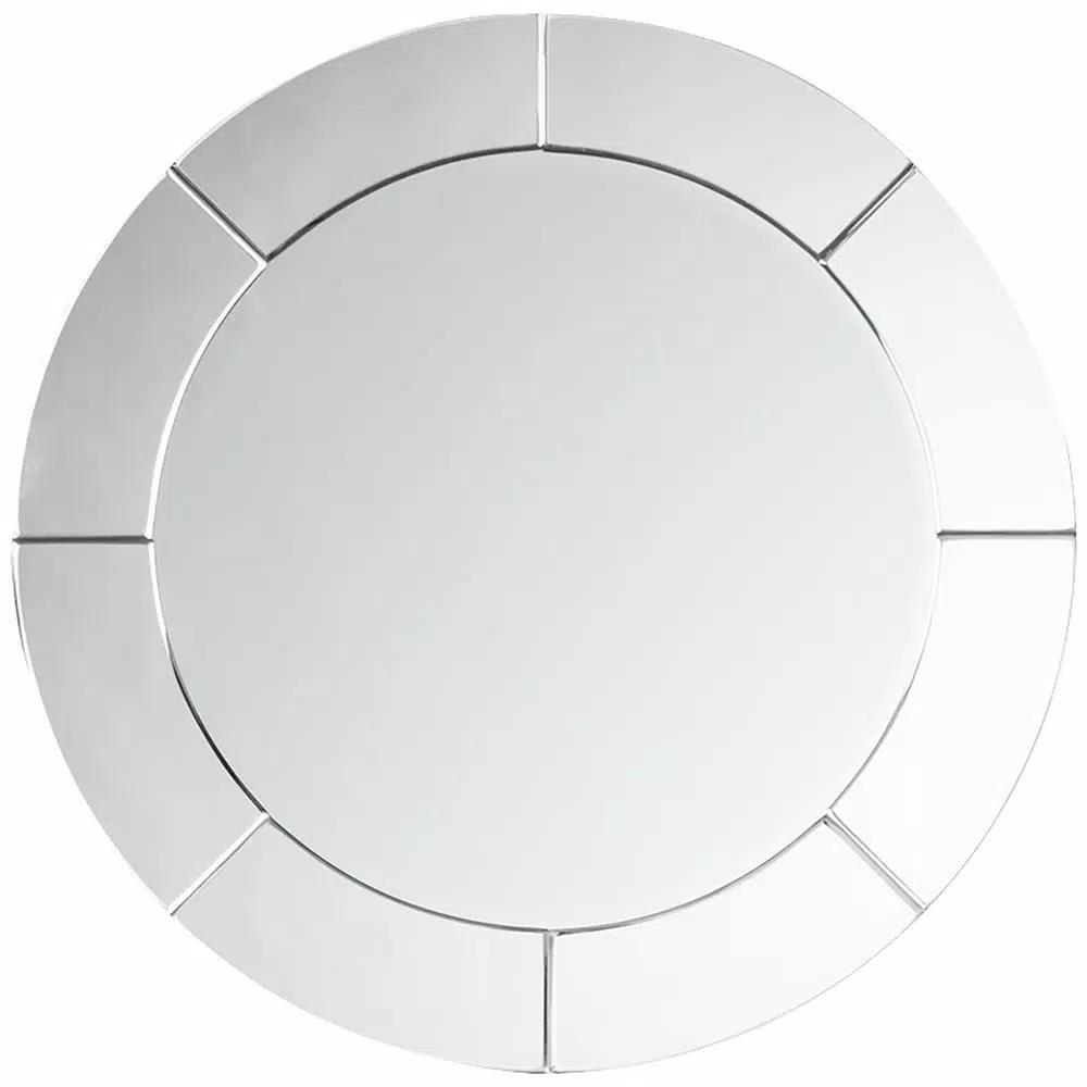 StyleWell 29 in. Round Classic Frameless Accent Mirror