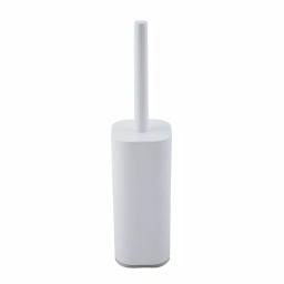 Bath Bliss Acrylic Cylinder Toilet Brush and Holder Set, White thumbnail 2