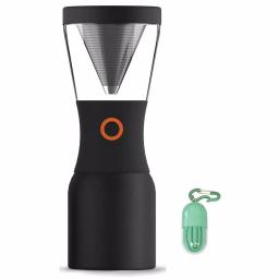 ASOBU 40 oz. Cold Brew Portable Coffee Maker with Reusable Straw - Black thumbnail 1
