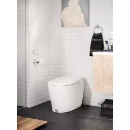 Unbranded Adler 3-Piece Chrome Bathroom Hardware Set with Adjustable 18-24 in. Towel Bar thumbnail 5