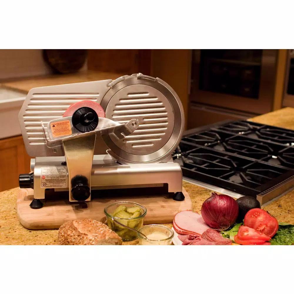 Weston Pro-Series 10 in. Electric Meat Slicer, 200W, Silver