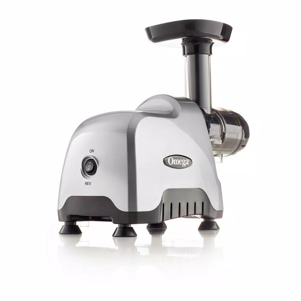 Omega CNC80S Compact Slow Masticating Juicer and Nutrition System, Silver