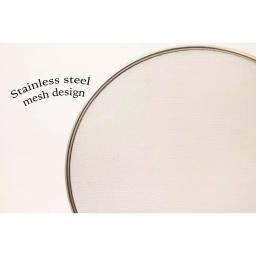 ExcelSteel 13 in. Stainless Steel Fine Mesh Splatter Screen with Solid Stay-Cool Handle thumbnail 4