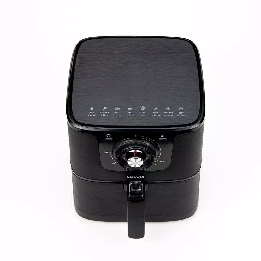 Cosori 5.8 QT Air Fryer with Bonus Skewer Rack Set, 1700W Rapid Air Circulation, Black