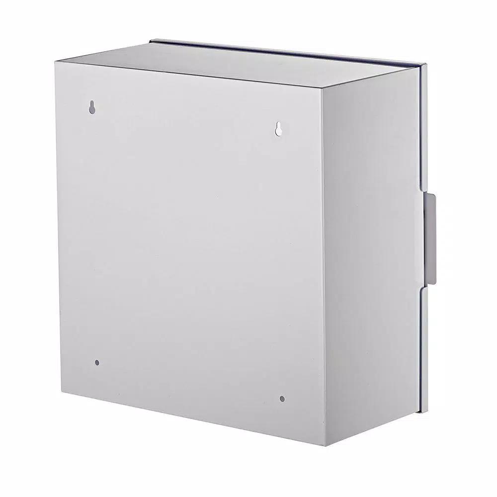 AdirMed Universal Steel AED Wall Cabinet with Clear Acrylic Window - White