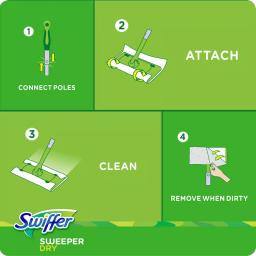 Swiffer Sweeper Dry Cloth Refills with Gain Original Scent, 37-Count, 4-Pack thumbnail 6