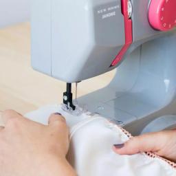 Janome Compact 10-Stitch Sewing Machine - Portable Graceful Grey thumbnail 4