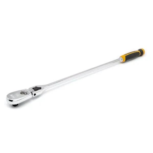 GEARWRENCH 1/2 in. Drive 24 in. 90 Tooth Locking Flex Head Teardrop Ratchet