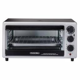 Proctor Silex 1500-Watt 6-Slice Silver Toaster Oven with Toast, Bake, and Broil Settings thumbnail 1