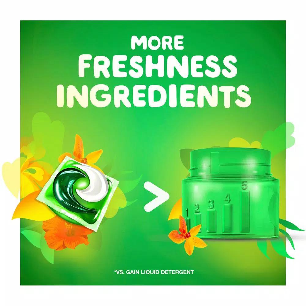 Gain Flings Island Fresh Scent Laundry Detergent Pods, 16-Count (6-Pack)