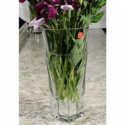 Lorren Home Trends RCR Fusion Collection Crystal Large Vase - Made in Italy, Clear thumbnail 3