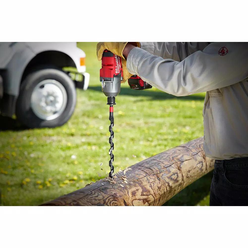 Milwaukee SHOCKWAVE 15/16 in. x 30 in. Carbon Lineman's Impact Auger Bit
