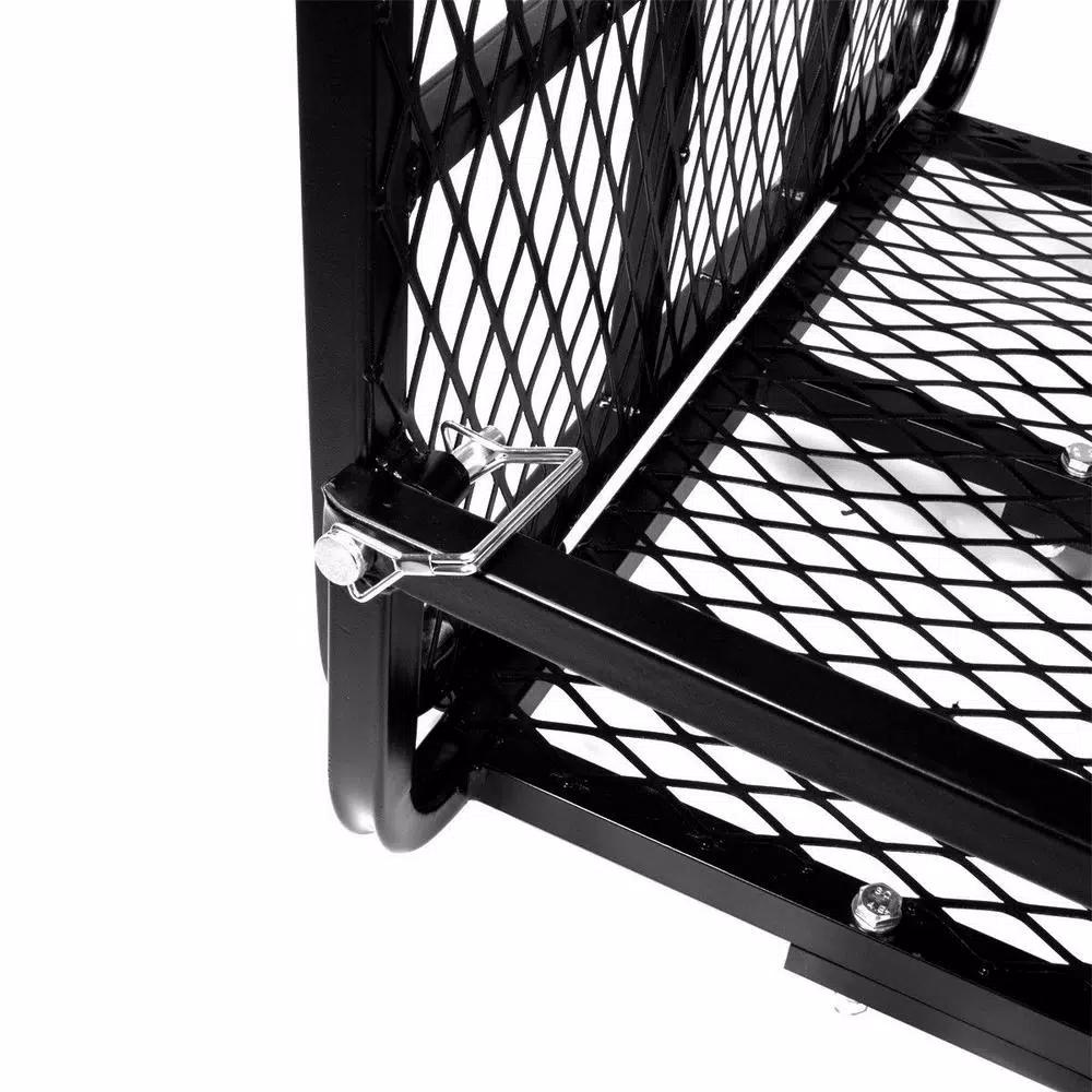 XtremepowerUS Stark 500 lb. Capacity 49 in. x 32 in. Steel Folding Ramp-Style Hitch Mounted Cargo Carrier for 2 in. Receiver