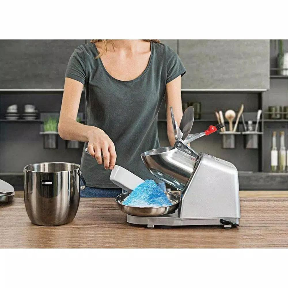 VIVOHOME Electric Snow Cone Machine, 143lbs/hr Stainless Steel Ice Shaver for Countertop