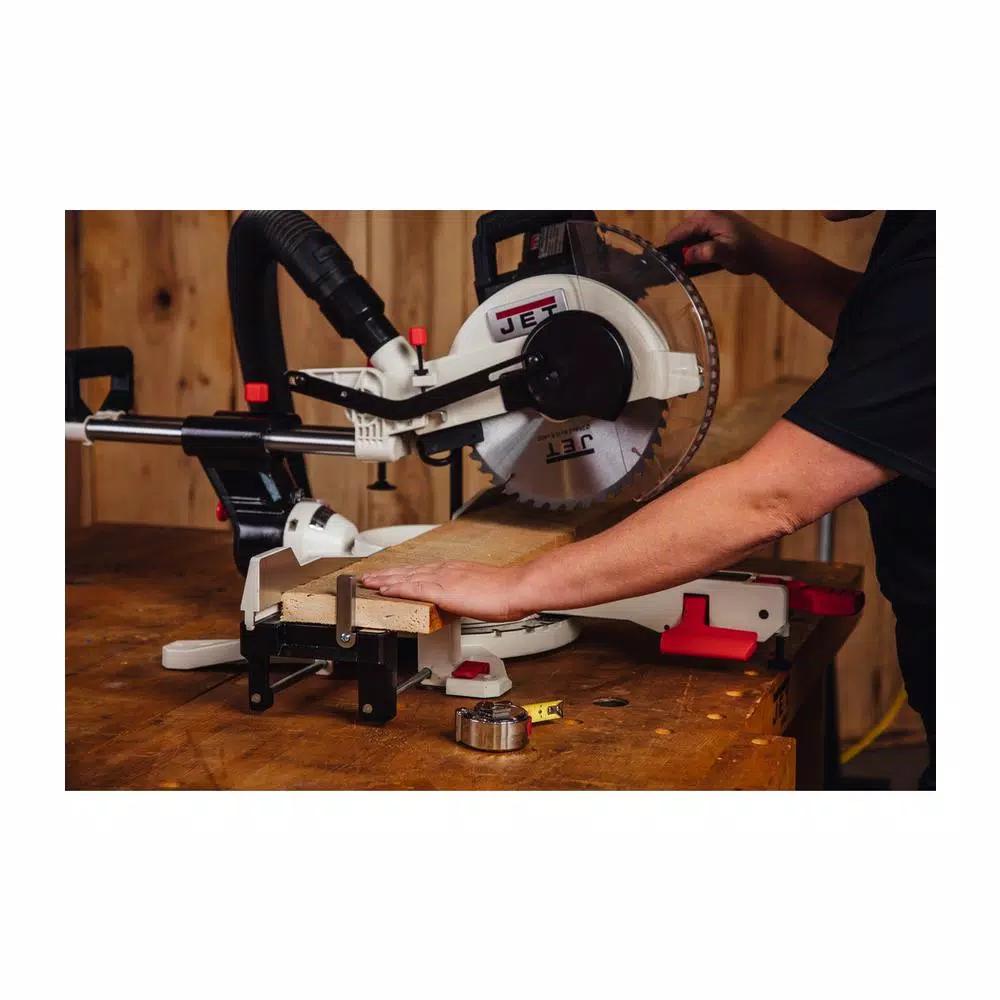 JET 10 in. Sliding Dual Bevel Compound Miter Saw, 15 Amp