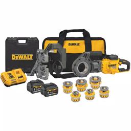 DEWALT FLEXVOLT 60V MAX Cordless 1/2 in. - 2 in. Pipe Threader Kit with (2) 9.0 Ah Batteries & Die Heads thumbnail 1