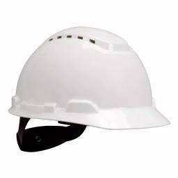 3M H-700 Series Vented White Hard Hat with UVicator Sensor (Case of 20) thumbnail 1