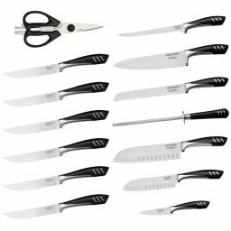 Top Chef Officially Licensed 15-Piece Stainless Steel Knife Set with Wood Block thumbnail 1