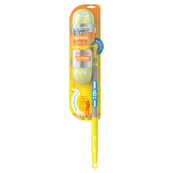 Swiffer Super Extender Duster Kit with Heavy-Duty Refills - 6 ft. Reach