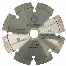 Whirlwind USA 4.5 in. 8-Teeth Segmented Laser Welded Diamond Blade for Concrete, Stone, Brick, and Masonry thumbnail 1