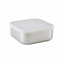 Tramontina 3-Piece Stainless Steel Square Food Storage Container Set with Frosted Lids thumbnail 5