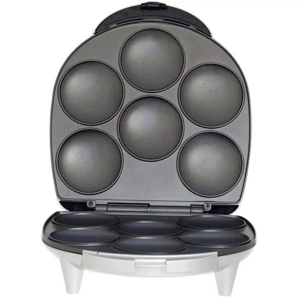 Brentwood Appliances AR-136 6-Piece Nonstick Arepa Maker, Silver Countertop Specialty Grill