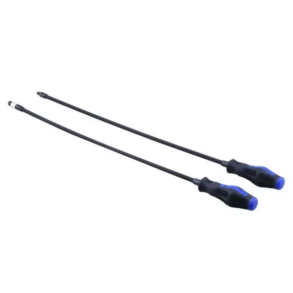 Worker The Worker 2-Piece 20 in. Flexible 1/4 in. Bit and Socket Driver Set with Bendable Extension Shaft