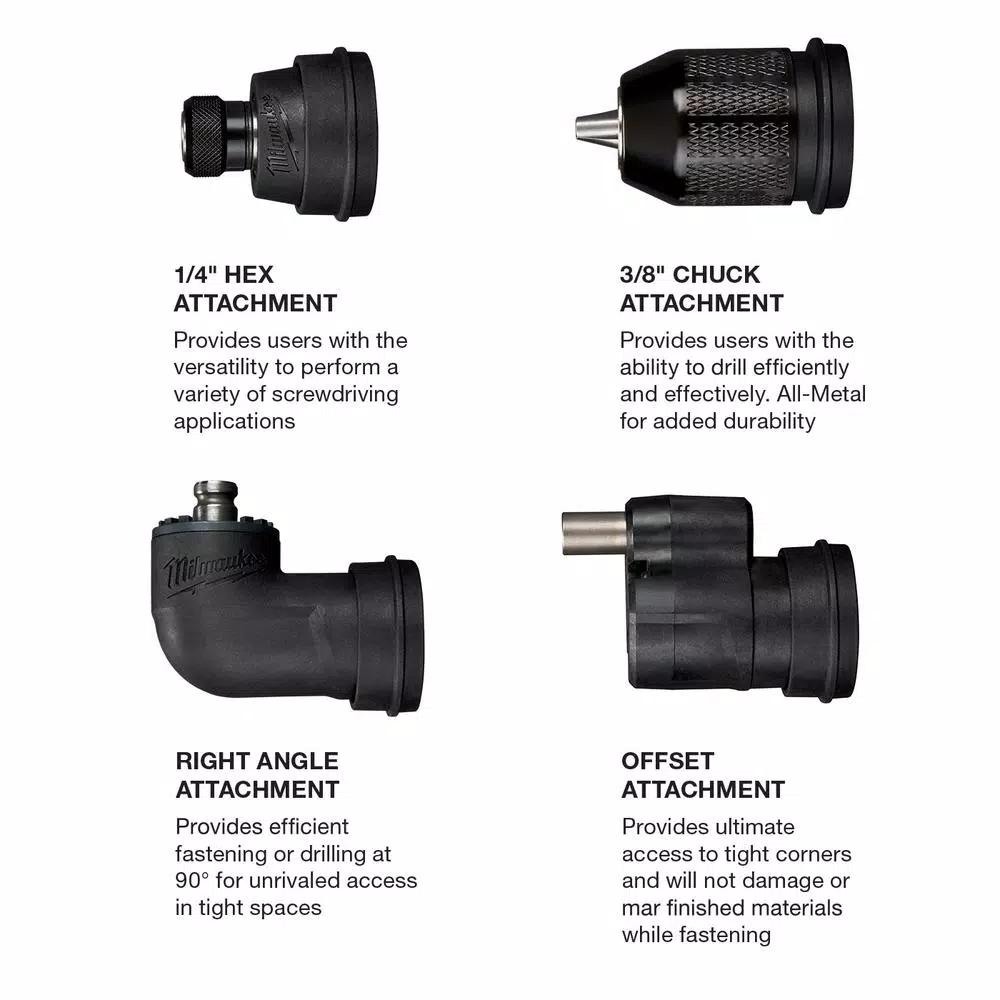 Milwaukee M12 FUEL 12V Brushless 4-in-1 Installation Drill Driver and Oscillating Multi-Tool Set (Tool-Only)