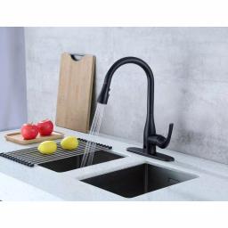 Flow Series Motion Activated Single-Handle Pull-Down Kitchen Faucet, Oil Rubbed Bronze (3-Pack) thumbnail 6