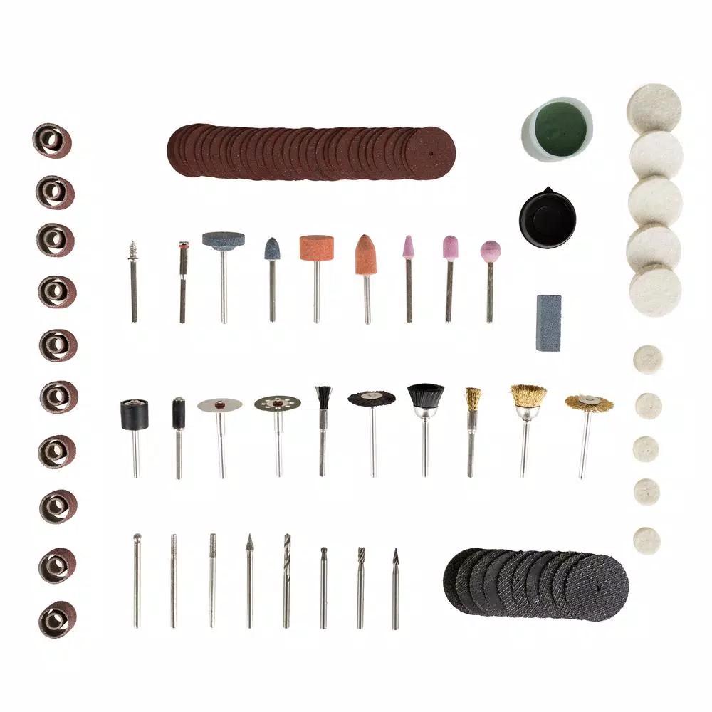 Stalwart 100-Piece Rotary Tool Accessory Kit for Sanding, Grinding, Polishing, and Cutting