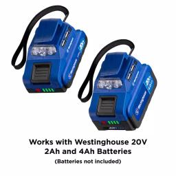 Westinghouse 20V USB Power Adapter with LED Flashlight thumbnail 7