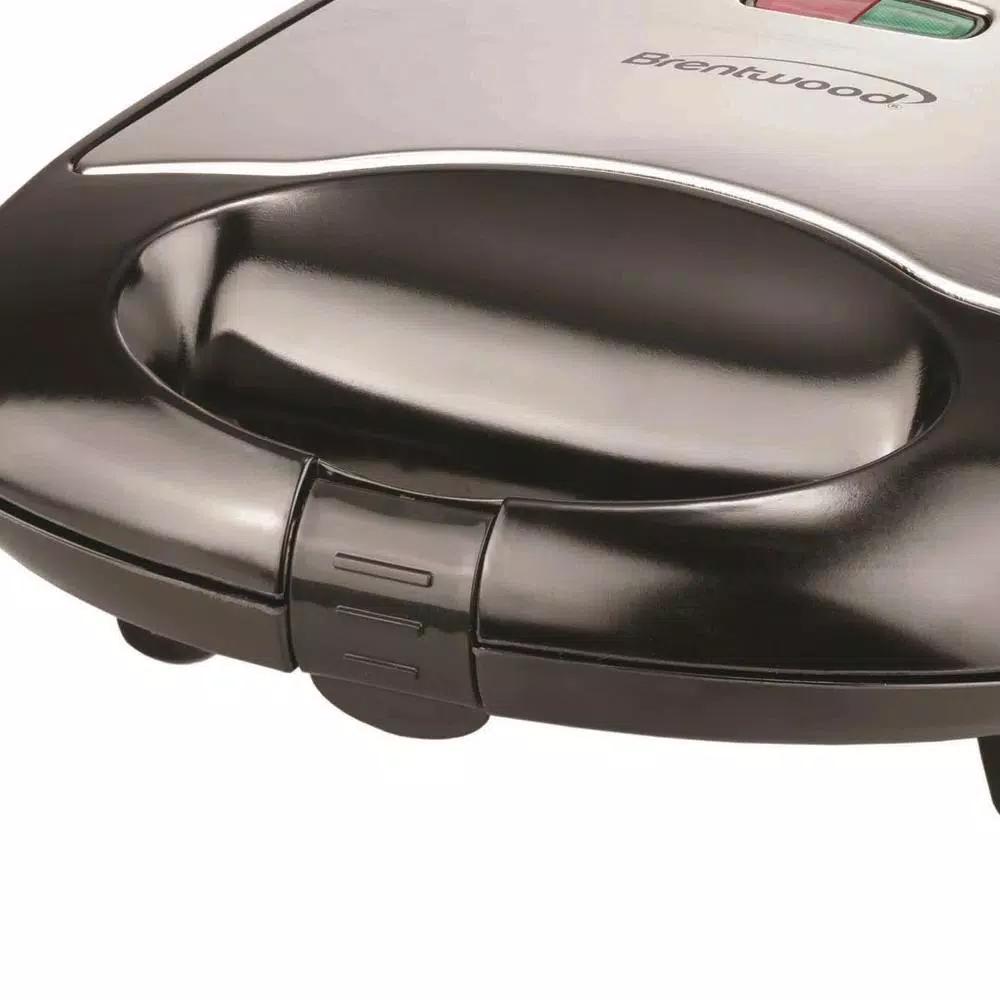 Brentwood Appliances 750W Compact Dual Sandwich Maker, Nonstick, Black
