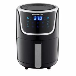 GoWISE USA 2 Qt. Mini Digital Air Fryer with Touchscreen, Black/Silver thumbnail 2