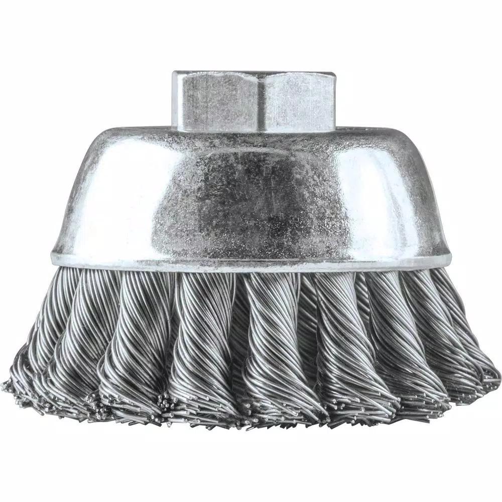 Makita 2-3/4 in. Stainless Steel Knot Wire Cup Brush for Angle Grinders