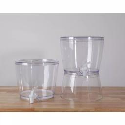 Basicwise Stackable 1.4 Gal. Juice and Water Beverage Dispenser with Stand, Clear thumbnail 7