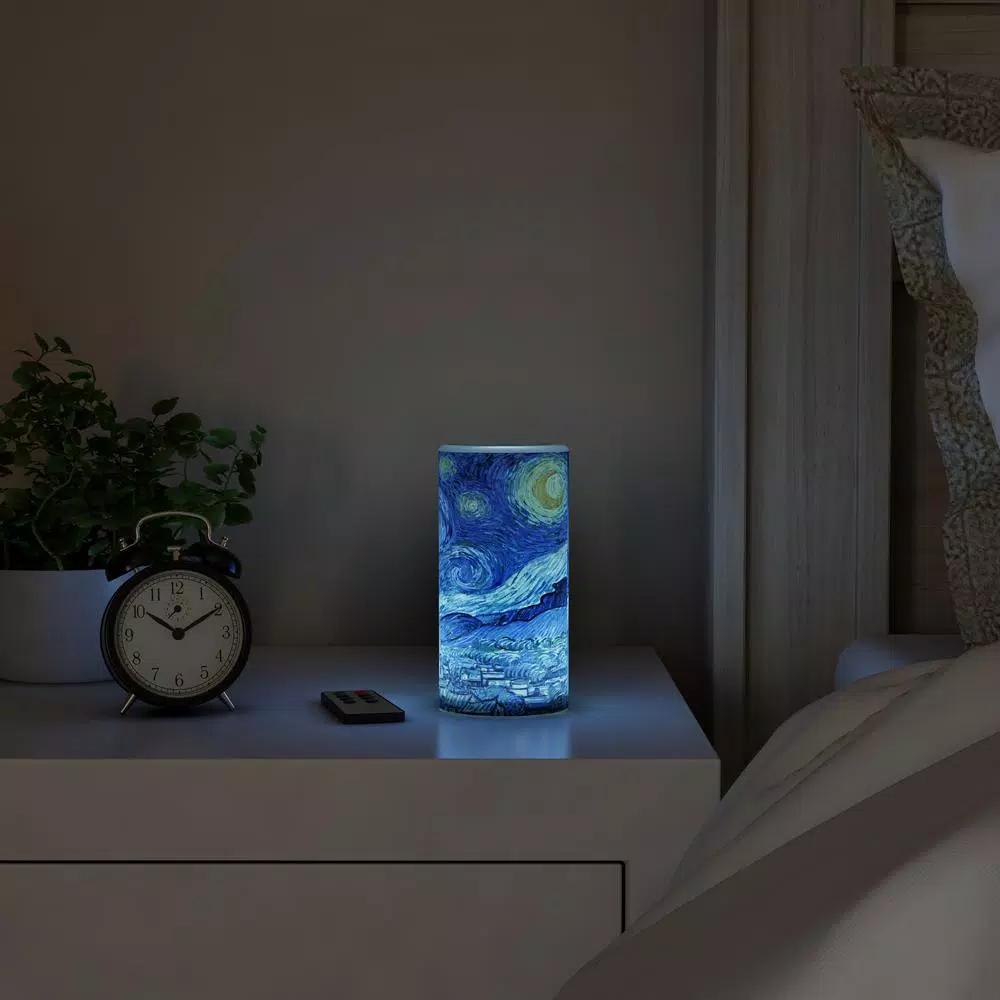 Lavish Home Starry Night LED Flameless Candle with Remote, Vanilla Scented