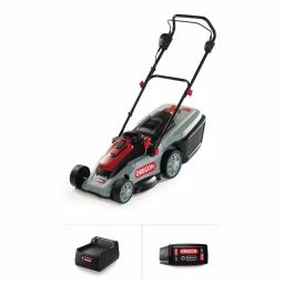Oregon 40V Brushless Lithium-Ion Cordless Walk Behind Push Lawn Mower with 4.0 Ah Battery and Charger, 16 in. thumbnail 1