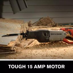 SKILSAW 15 Amp Heavy-Duty Corded Reciprocating Saw with Buzzkill Technology thumbnail 2