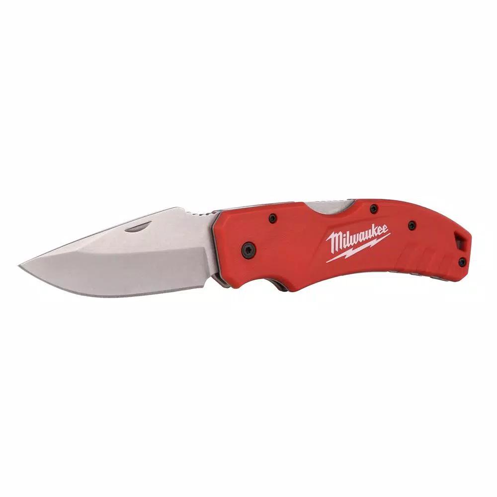 Milwaukee 3 in. Lockback Pocket Knife with Stainless Steel Blade