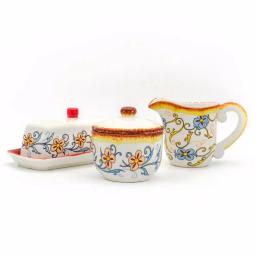 Euro Ceramica Duomo Collection Stoneware Breakfast Accessory Set thumbnail 3
