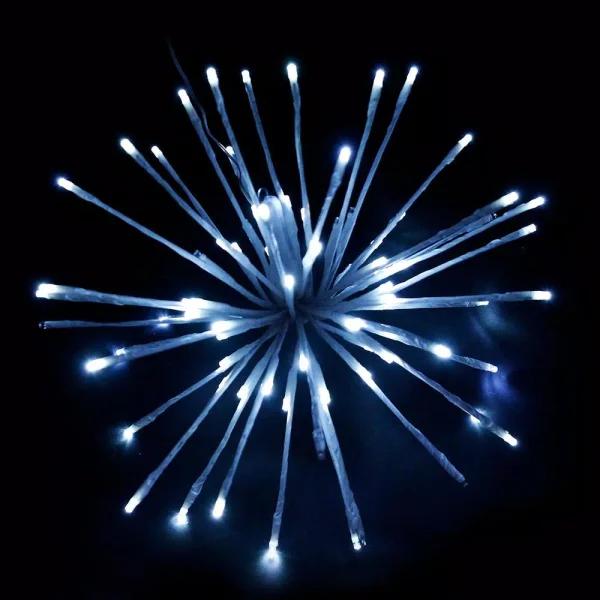 HOLIDYNAMICS HOLIDAY LIGHTING SOLUTIONS 16 in. Pure White LED Christmas Spritzer Sculpture - Indoor/Outdoor Holiday Decor