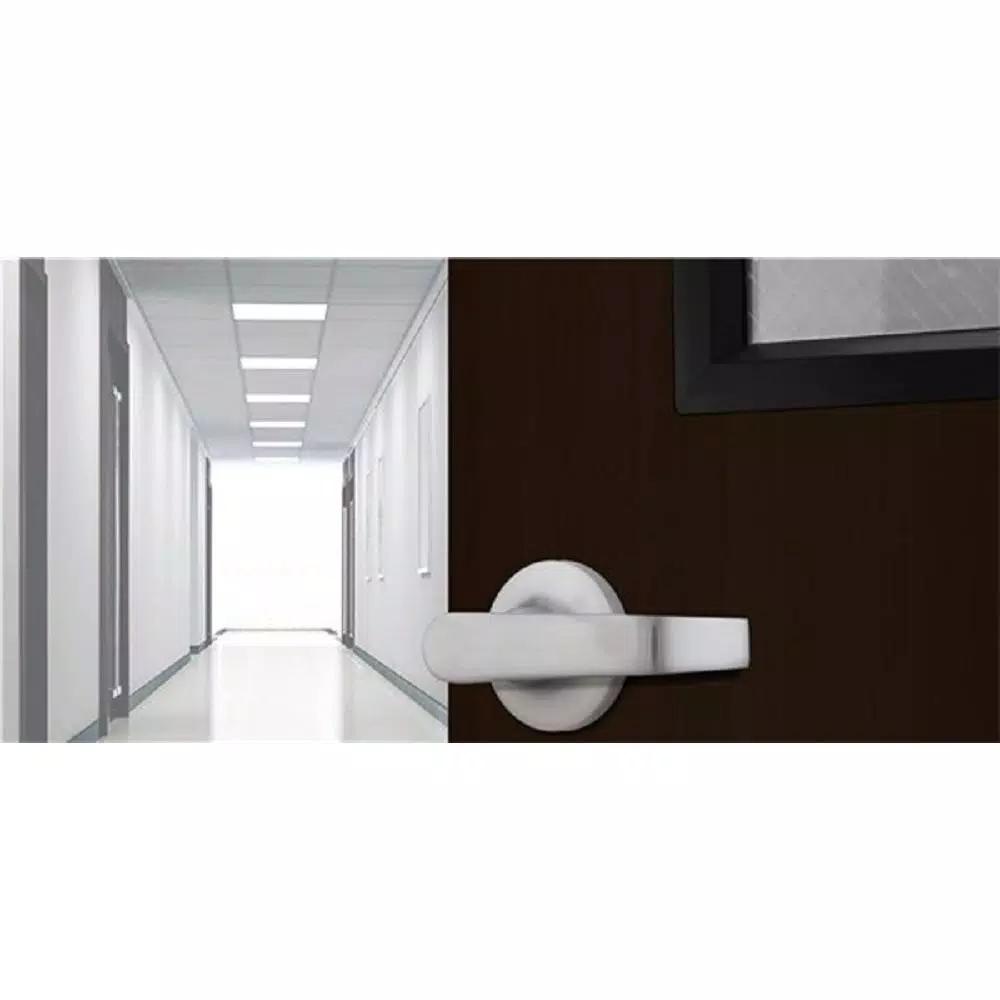 Universal Hardware Satin Chrome Standard Duty Passage Lever, ANSI Grade 2, 2-3/4 in. Hall/Closet Lock