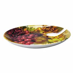 Epicureanist Cocktail Tray and Wine Glass Holder Set of 4 - Grape Vineyard Design thumbnail 3