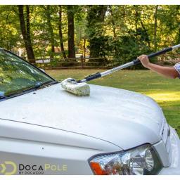 DocaPole 12 ft. Telescopic Car Wash Brush Kit with Ultra Soft Bristles and Extension Pole thumbnail 3