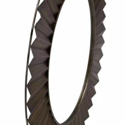 Household Essentials 37" Bronze Sunburst Round Wall Mirror - Contemporary Glam Accent Mirror thumbnail 9