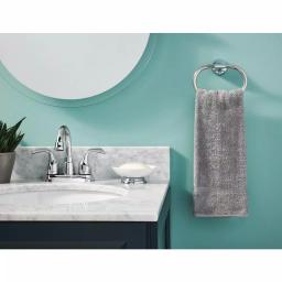 MOEN Idora Press and Mark Chrome Towel Ring - Wall Mount Hand Towel Holder thumbnail 6