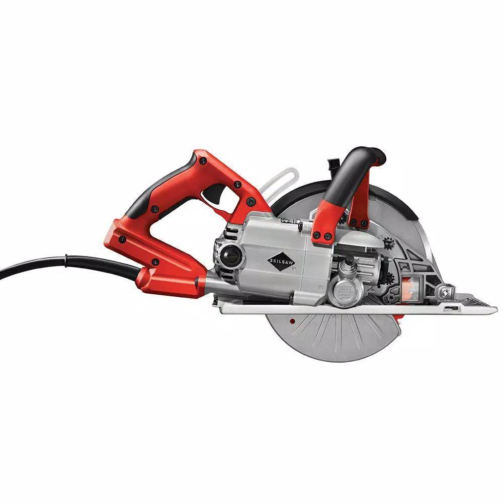 SKILSAW 8 in. Outlaw 15 Amp Corded Worm Drive Metal Saw with 42-Tooth Diablo Cermet Blade