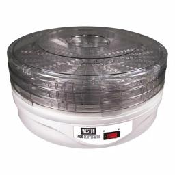 Weston 4-Tray Food Dehydrator, White Countertop Fruit and Jerky Maker thumbnail 1
