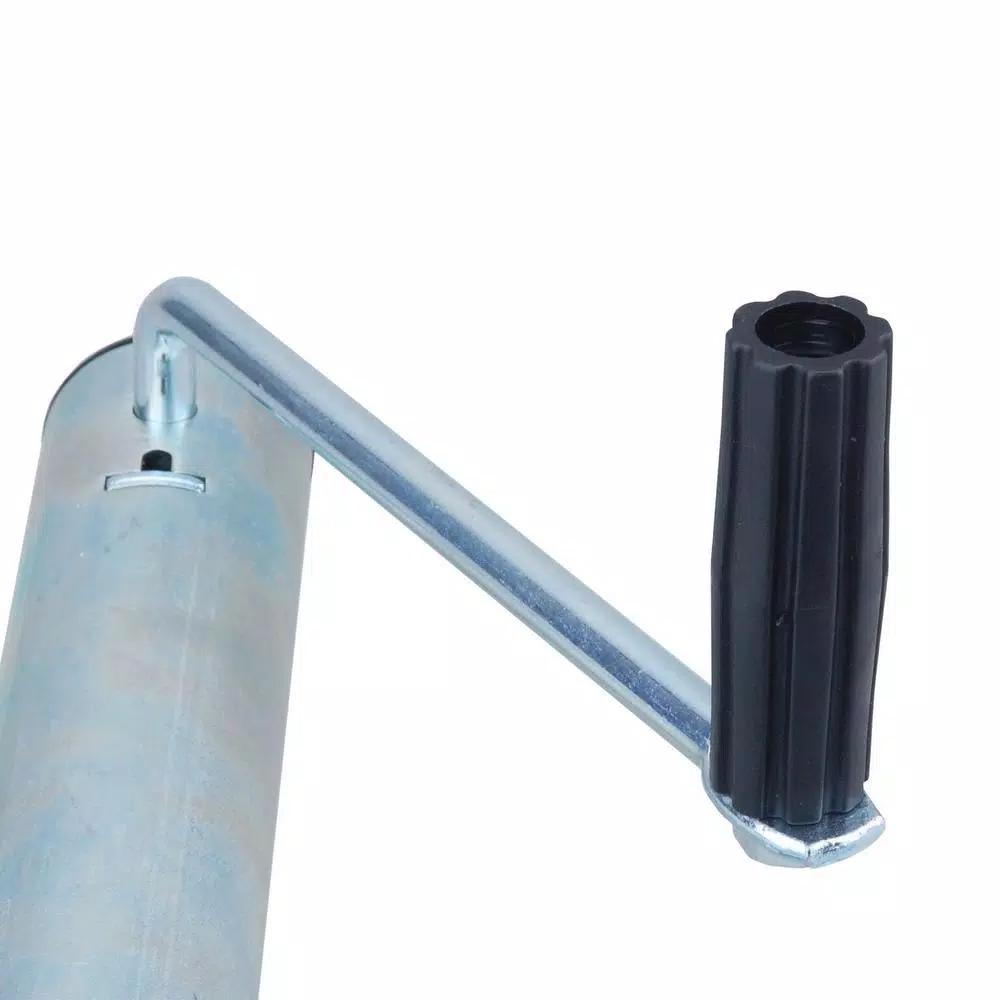 Max Load 2000 lb. Capacity Side Wind Trailer Jack with Dual Wheels and Horizontal Mounts
